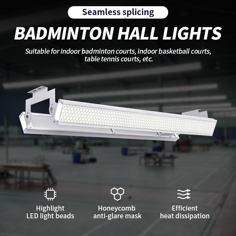 Badminton Field - Neue LED-Badmintonplatz-Beleuchtung für Innenräume, Blendfreie Padel-Court-Beleuchtung,