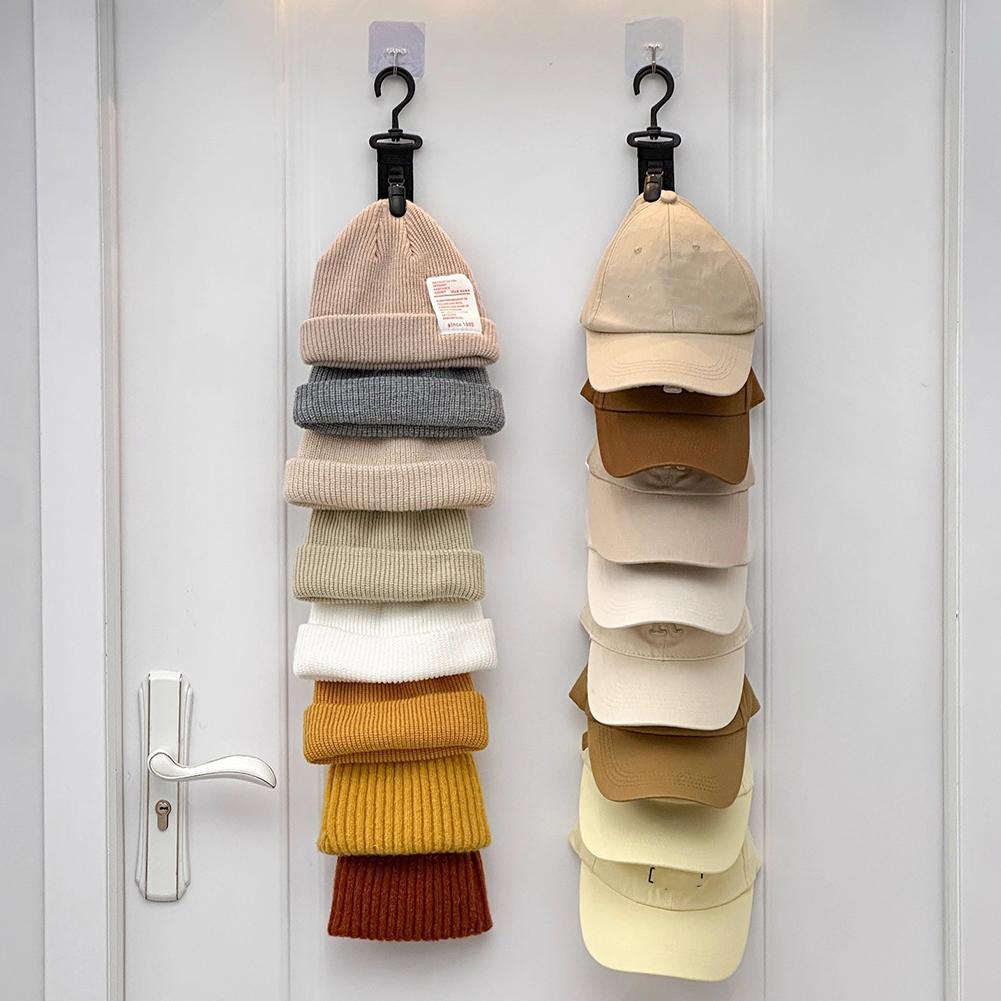 String Tension Clip - Kleiderschrank-Hutablage mit Aufhängegurt, Hut-Aufbewahrungsclips, Hut-Organizer für