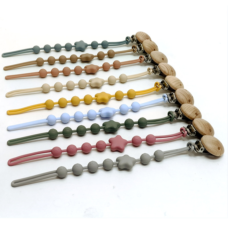 String Tension Clip - 1/18 stücke Beißring kette Baby Silikon