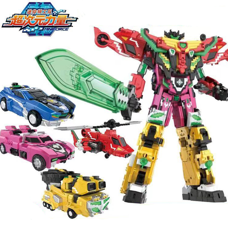 Badminton Korea - MiniForce Transformation Roboter Bot Hyperdimensionale Modell