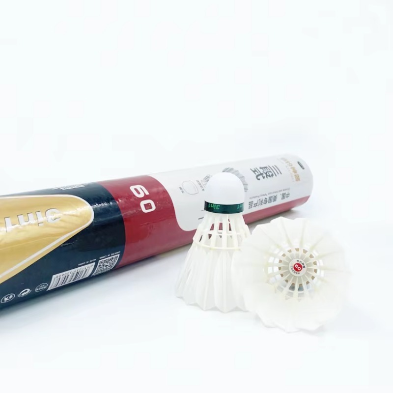 Badminton Shuttlecock - 3-in-1 Naturfedern-Badminton-Federbälle, super langlebig, für Vereinstraining,