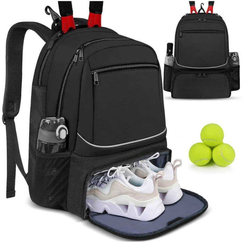 Badminton Field - Tennis-Rucksack mit großer Kapazität, Sportschläger-Packung für