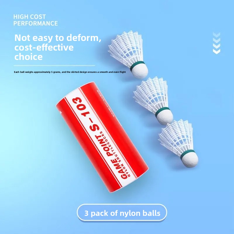 Badminton Shuttlecock - 1 Tube, 3 Stück, Kumpoo Badmintonbälle,