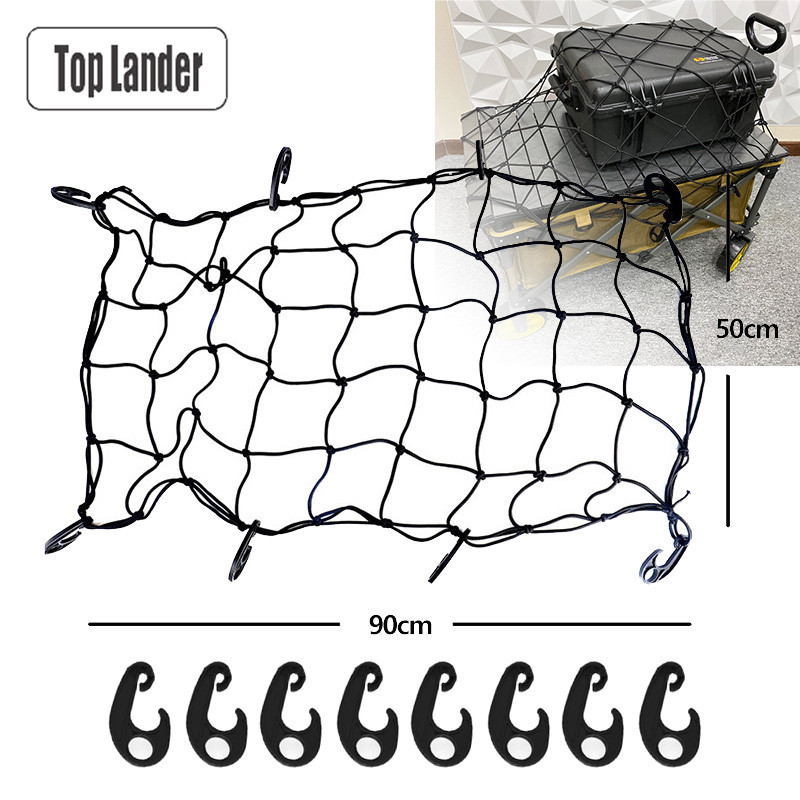 String Tension Clip - Campingwagen-Zubehör, elastisches Abdecknetz mit 8-Clip, Outdoor-Trolley,