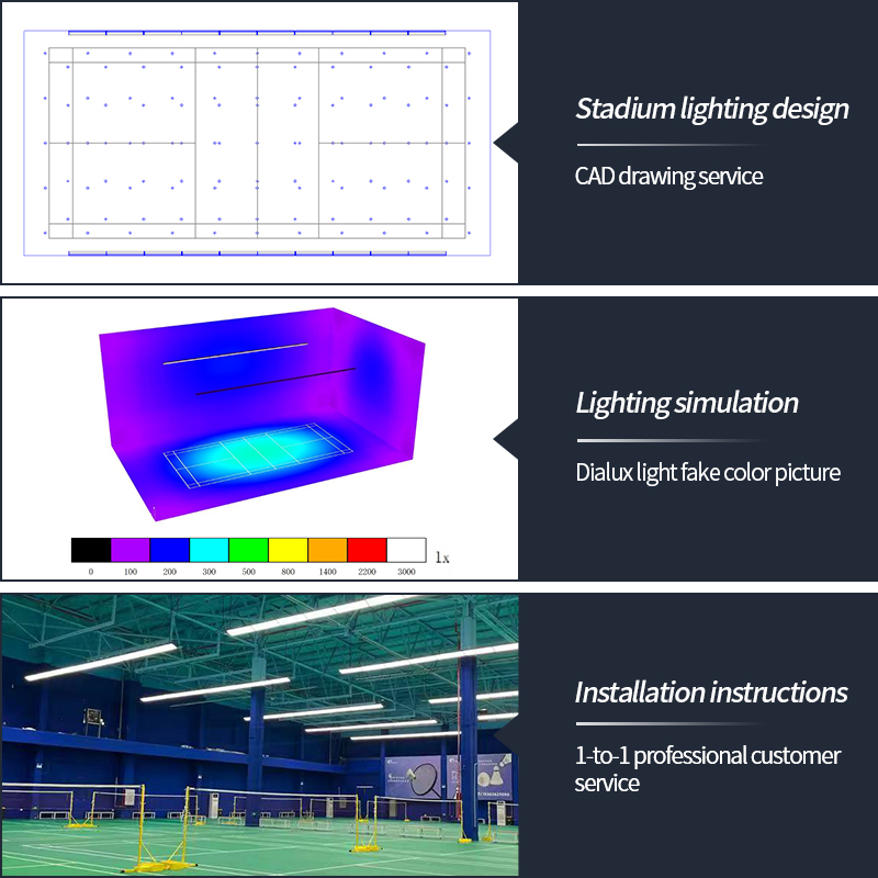 Neue LED-Badmintonplatz-Beleuc – Badminton Field Bewertung und Preis