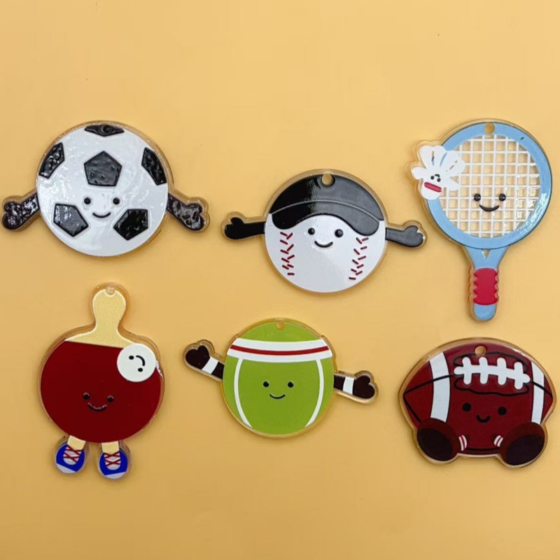 10 Stück Acryl Rugby Fußball B – Badminton Date Bewertung und Preis