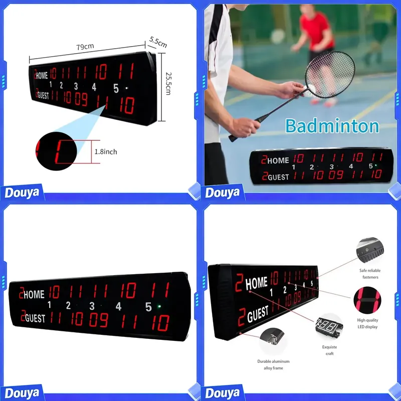 YIZHI 5-Ziffern-Punkteanzeige  – Badminton Score Bewertung und Preis