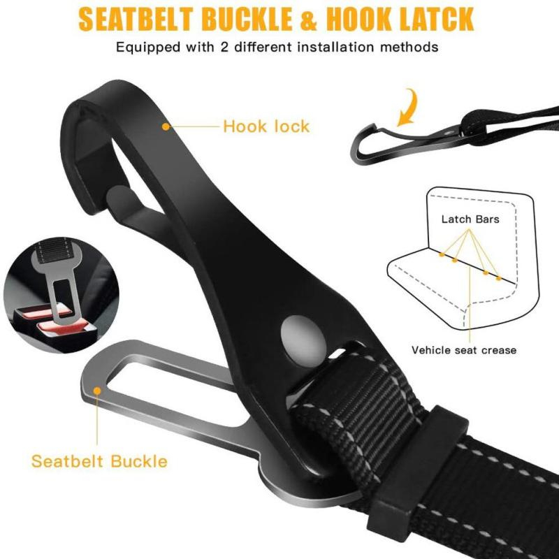 3-in-1-Autositzgurt für Hunde, – String Tension Clip Bewertung und Preis